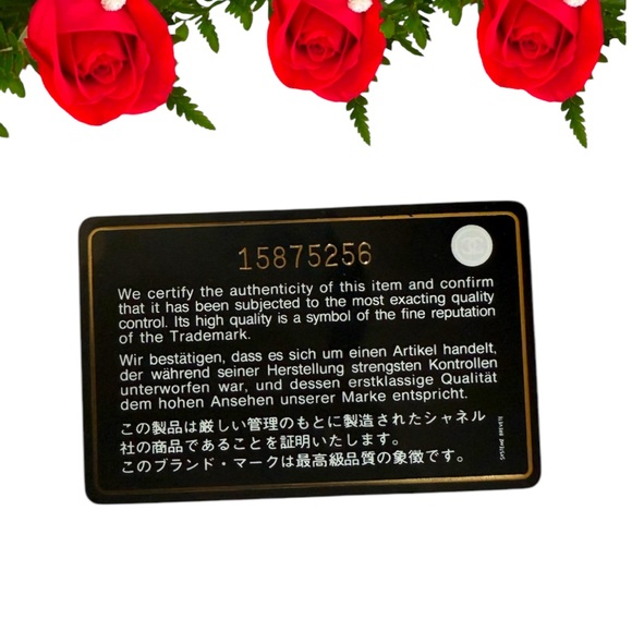 Chanel Logo CC Classic Long Leather Zip Wallet Authentication card, Box & chain. - Picture 6 of 17